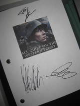 All Quiet on the Western Front Signed Movie Film Script Screenplay X3 autograph  - £15.97 GBP