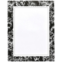 Gartner Studios 40 Count 8.5&#39;&#39; x 11&#39;&#39; Black and White Border Stationery ... - £6.72 GBP