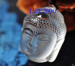 Free Shipping -  Natural Crystal Laughing buddha charm white buddha prayer yoga  - £30.91 GBP