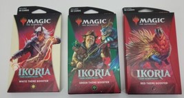 3 MTG Magic Gathering Ikoria Lair Behemoths Card Booster Lot NEW White Red Green - £23.11 GBP