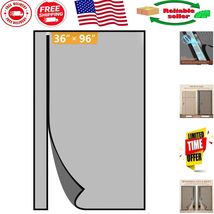 Magnetic Mesh Screen Door with Universal Opening – Easy Install, Black, ... - $1,032.17 MXN