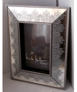 Mirrored Silver Lacy Design Picture Frame Holds 4&quot; x 6&quot; Photo NICOLE MIL... - €17,11 EUR