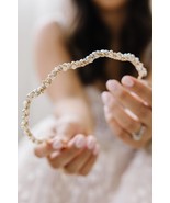 Meg Pearl Crystal Boho Headband Prom Bridal Costumes Fairy Festivals - £21.75 GBP