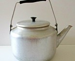 Vintage FUJI 24 Large Aluminum 24 Cup Tea Kettle with Bakelite Handle  - $49.50