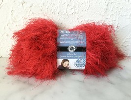Loops &amp; Threads Fabulous Fur Soft Eyelash Fur Yarn - 1 Skein Fox Red #16007 - £6.71 GBP