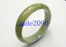 FREE SHIPPING - Elegant Natural jadeite jade , Yellow Green jade Bangle (  custo - £94.16 GBP