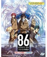 DVD Anime 86 Eighty Six (Part 1+2) Complete Series (1-23 End) +4 Special... - $41.11