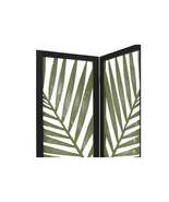 HomeRoots 3 Panel Green Room Divider with Tropical leaf - €455,46 EUR
