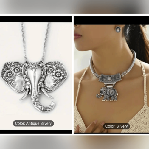 Vintage Silver African Elephant  bundle