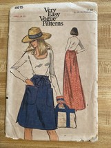 Vintage Vogue Easy Uncut Pattern, #8815, Miss Wrap Around Skirt, Large (... - $92.66 MXN