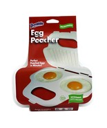 Microwave Egg Poacher BPA-Free 2-Cavity Quick &amp; Easy Egg Cooker, Dishwas... - $13.56 CAD
