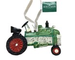 Kurt Adler Shiny Tin Two Sided Green Farm Tractor Christmas Ornament - £7.92 GBP