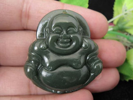 Free Shipping - good luck Amulet Hand carved AAA Grade Natural Ice Green jade Sl - £20.72 GBP