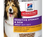 Hill&#39;s Science Diet Sensitive Stomach &amp; Skin, Chicken &amp; Vegetable,1 Can ... - £10.68 GBP