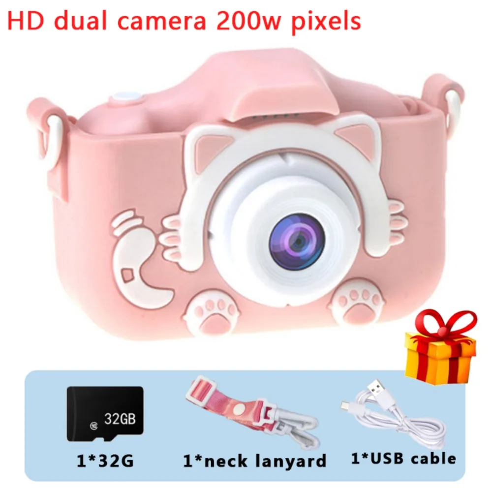 Kids Camera HD Screen Cartoon Digital Cameras Video Recorder Camcorder Kids - £26.85 GBP+