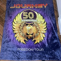 Journey Throw Blanket 50th Anniversary freedom tour RARE NEW Plush - $36.60