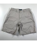 Vintage Polo Ralph Lauren Chino Shorts Mens 32 Gray Prospect Mid Thigh - £14.76 GBP
