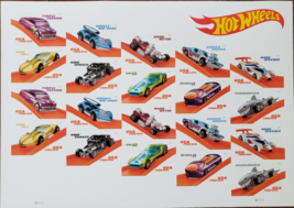 Hot Wheels 50th Anniversary 1st Class (USPS)  FOREVER Stamps 20 - £15.63 GBP