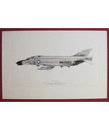 Phantom II Fighter Jet Print US Marines McDonnell   - £11.97 GBP