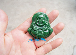 Free Shipping - Hand carved real jadeite jade , Natural Green jade / natural gre - £23.97 GBP