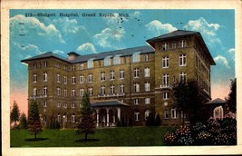 Michigan Vintage 1922 Postcard Blodgett Hospital Grand Rapids Mi bk45 - $4.95