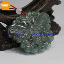 Free Shipping - Lovely jade Butterfly  , Hand-carved Natural Green jade Butterfl - £15.72 GBP