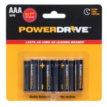 PowerDrive LR034B AAA Alkaline Battery - 4 per Pack - £5.43 GBP