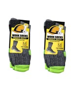 2 Pair Heavy Duty Work Socks, HD Construction Boot Socks, Size 10-13, Gr... - $14.82