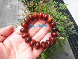 Free Shipping - Natural Red Abacus beads prayer Bracelet ,Tibetan Natural red sa - £15.93 GBP