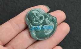 Free Shipping - Hand carved real jadeite jade , Natural Green jade / natural Tra - £15.98 GBP