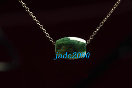 Free Shipping - Hand carved Natural real Green jadeite jade Football / Ball char - $20.00