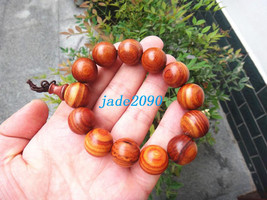 Free Shipping - good luck Tibetan Real Natural red sandalwood meditation yoga Pr - £15.98 GBP