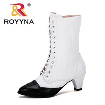 New Designer Autumn Heels Pointed Toe Microfiber Zipper Style Sexy Mid-Calf Wome - £46.44 GBP