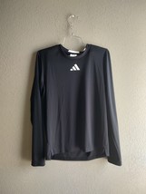 adidas womens PRGM LS tee areoready small black - $14.25