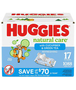Huggies Natural Care, Refreshing Clean Baby Wipes, 17 Packs (1088 ct.) - $98.00