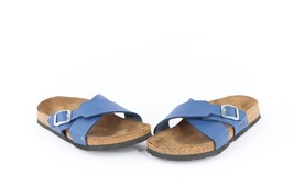 Vintage Birkis Birkenstock Womens 6 Distressed Leather Cross Strap Sanda... - $738.56 MXN