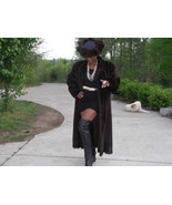 Charles Klein Full length Mink Fur Coat XL +Brim hat - £1,740.98 GBP