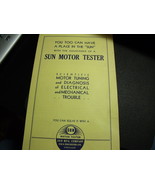 Original Sun Motor Tester Brochure - $20.57 CAD