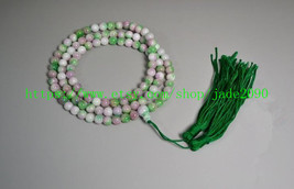 Free Shipping - Tibetan Buddhism Natural lavender jadeite and green jade jadeite - £23.46 GBP