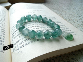 Free Shipping - 12MM Natural Green Jadeite Jade charm beaded jade beads ... - £20.78 GBP