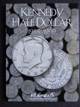 Damaged He Harris Kennedy Half Dollars Coin Folder 1985-1999  #2 Album B... - $8.95