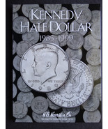 Damaged He Harris Kennedy Half Dollars Coin Folder 1985-1999  #2 Album B... - £7.00 GBP