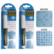 2 Grout Restoring Marker White Repair Tile Floor Wall Pen Home Decor Non... - $18.99
