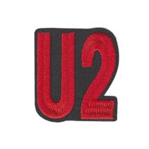 U2 IRON ON PATCH 1.85" Classic Rock Music Band Red Black Embroidered App... - $2.95