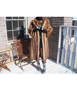 Full length Stone Marten Sable Fur coat jacket S-M+ hat - £1,957.32 GBP