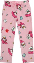 My Melody All Over Women&#39;s Plush Fleece Sleep Pajama Pants with Pockets - $24.95