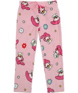 My Melody All Over Women&#39;s Plush Fleece Sleep Pajama Pants with Pockets - £19.61 GBP