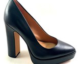 Jessica Simpson Glynis Black Leather High Heel Platform Pointed Toe Pumps - £70.31 GBP