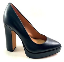 Jessica Simpson Glynis Black Leather High Heel Platform Pointed Toe Pumps - £70.31 GBP