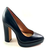 Jessica Simpson Glynis Black Leather High Heel Platform Pointed Toe Pumps - £70.32 GBP